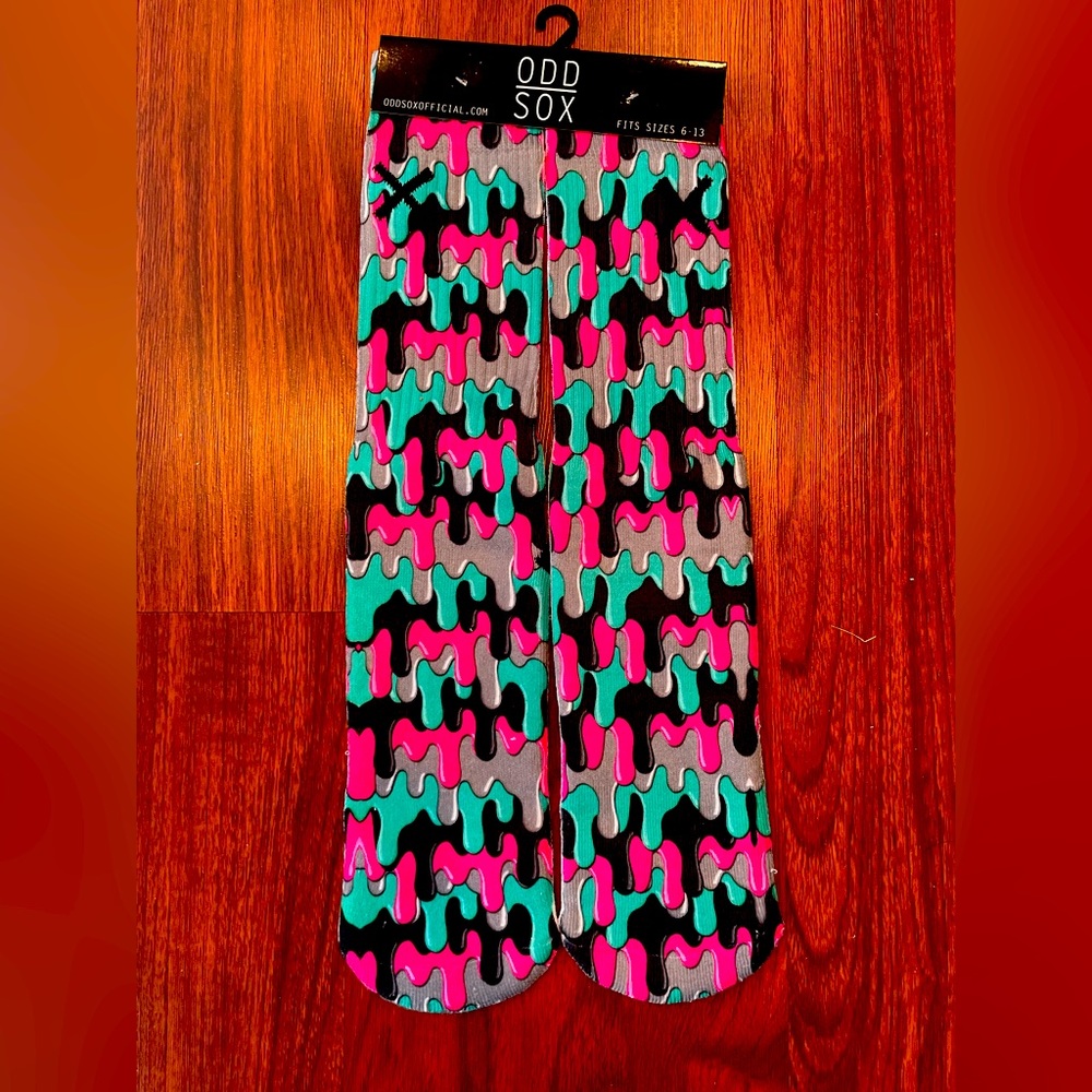 Odd Sox Slime Sublimation socks NWT OBO